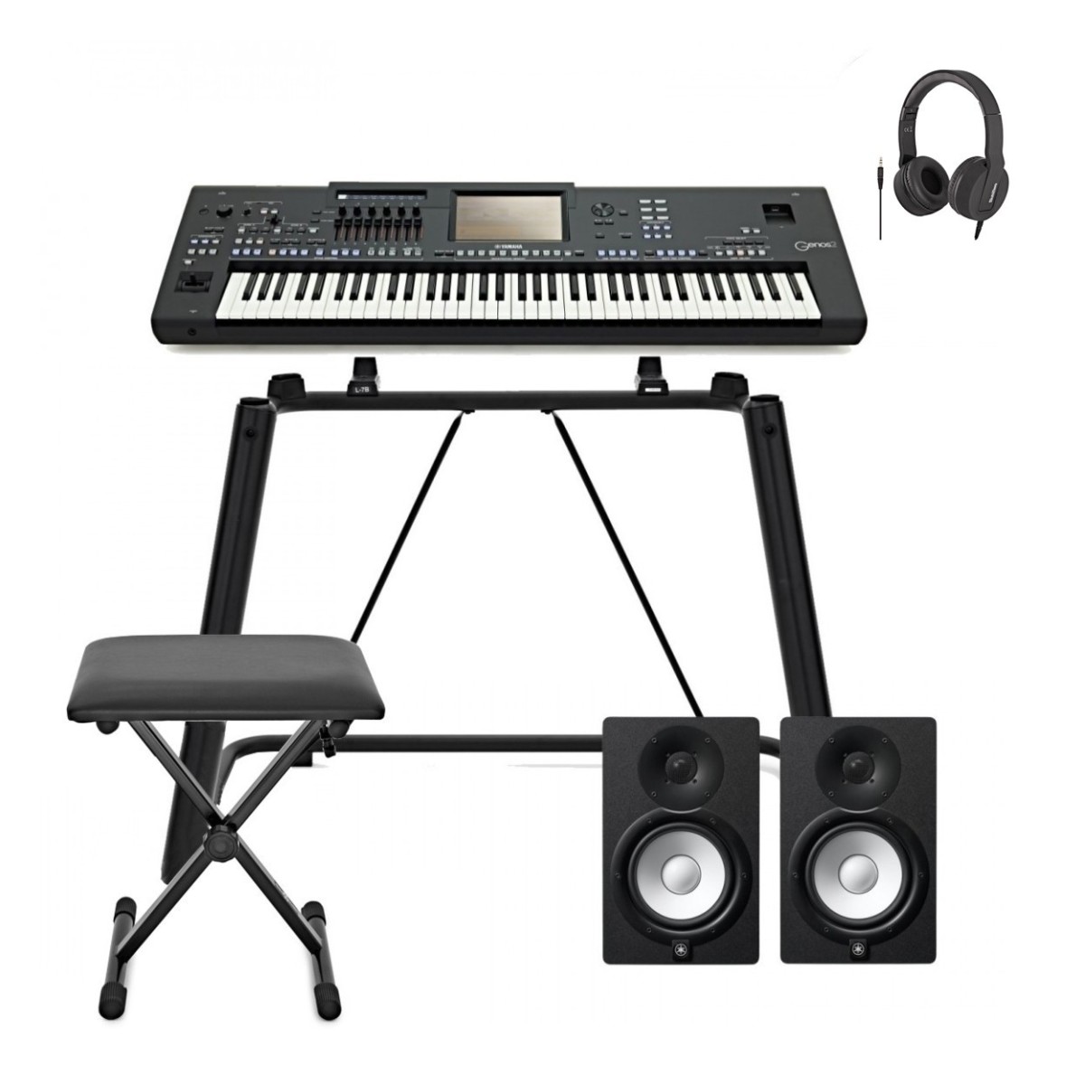 Yamaha Genos2 Digital Workstation Keyboard Studio Package