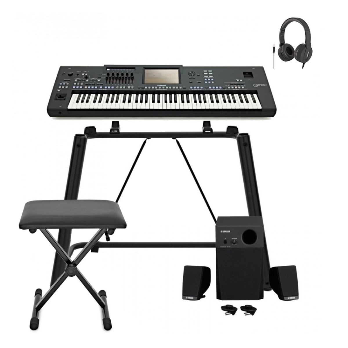 Yamaha Genos2 Digital Workstation Keyboard Home Package
