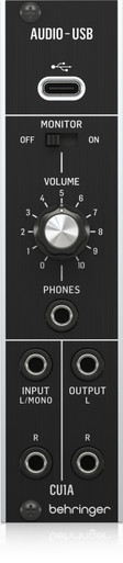 Behringer CU1A Ultra-Low Latency 2 In/2 Out USB/Audio Interface for Eurorack Module