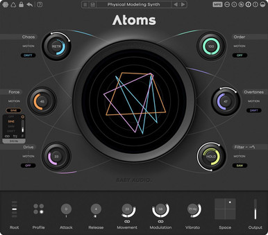 Baby Audio Atoms Physical Modeling Synth Plugin