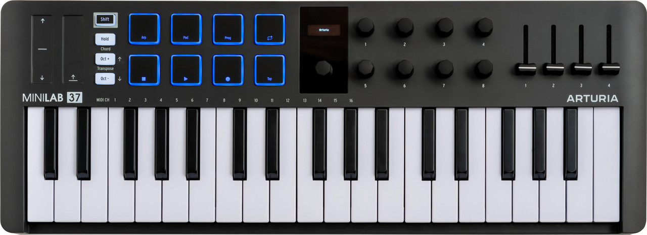 Arturia Minilab 37 MIDI Keyboard Controller In Black - Image 2