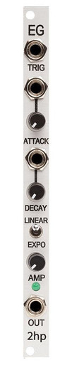 2hp EG AD Envelope Generator Eurorack Module