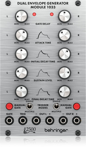 Behringer 2500 Series - Dual Envelope 1033 With Gate Delay - Eurorack Module