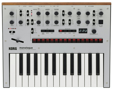 Korg Monologue Monophonic Analog Synthesizer in Silver