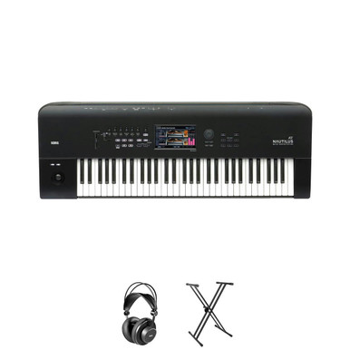 Korg Nautilus 61 After Touch Synth Workstation Bundle with Stand and Headphones - Image 1