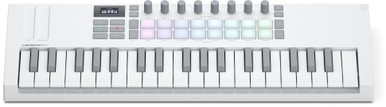 Novation Launchkey Mini 37 MK4 MIDI Keyboard & Controller in White - Image 1