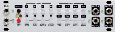 Intellijel Steppy 1U 4x64 Gate/Trigger Sequencer Eurorack Module