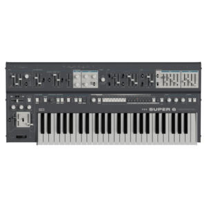 UDO Audio Super 6 ST49 Polyphonic Aftertouch Hybrid Analogue Synthesizer in Black - Image 2