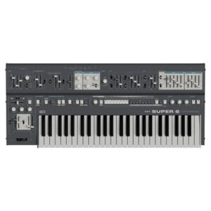 UDO Audio Super 6 ST49 Polyphonic Aftertouch Hybrid Analogue Synthesizer in Black - Image 1