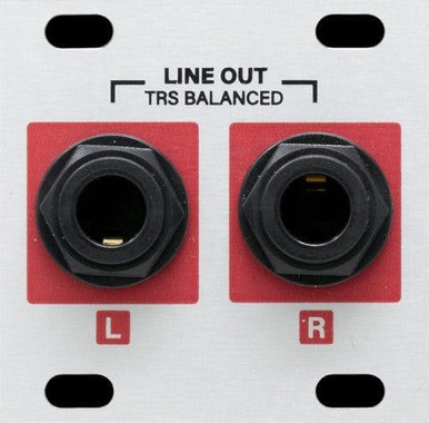Intellijel Stereo Line Out Jacks 1U Dual TRS Jack Output Eurorack Module