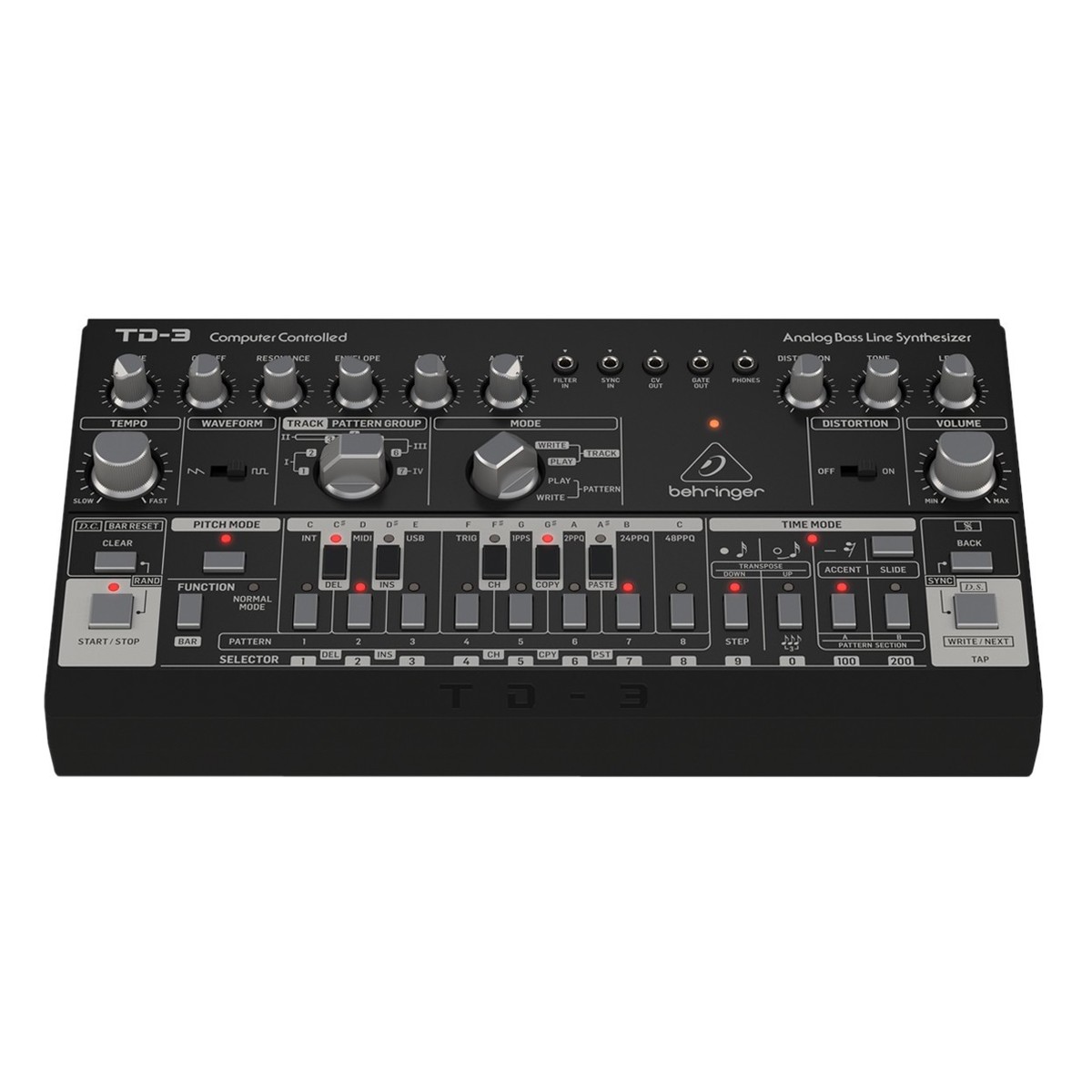 Behringer TD-3-BK Analog Bass Line Synthesizer Black - Image 3