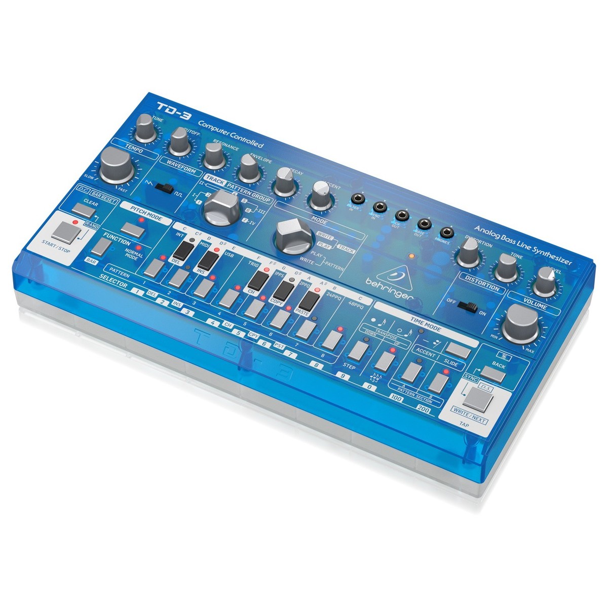 Behringer TD-3 Analog Bass Line Synthesizer Transparent Blue - Image 3