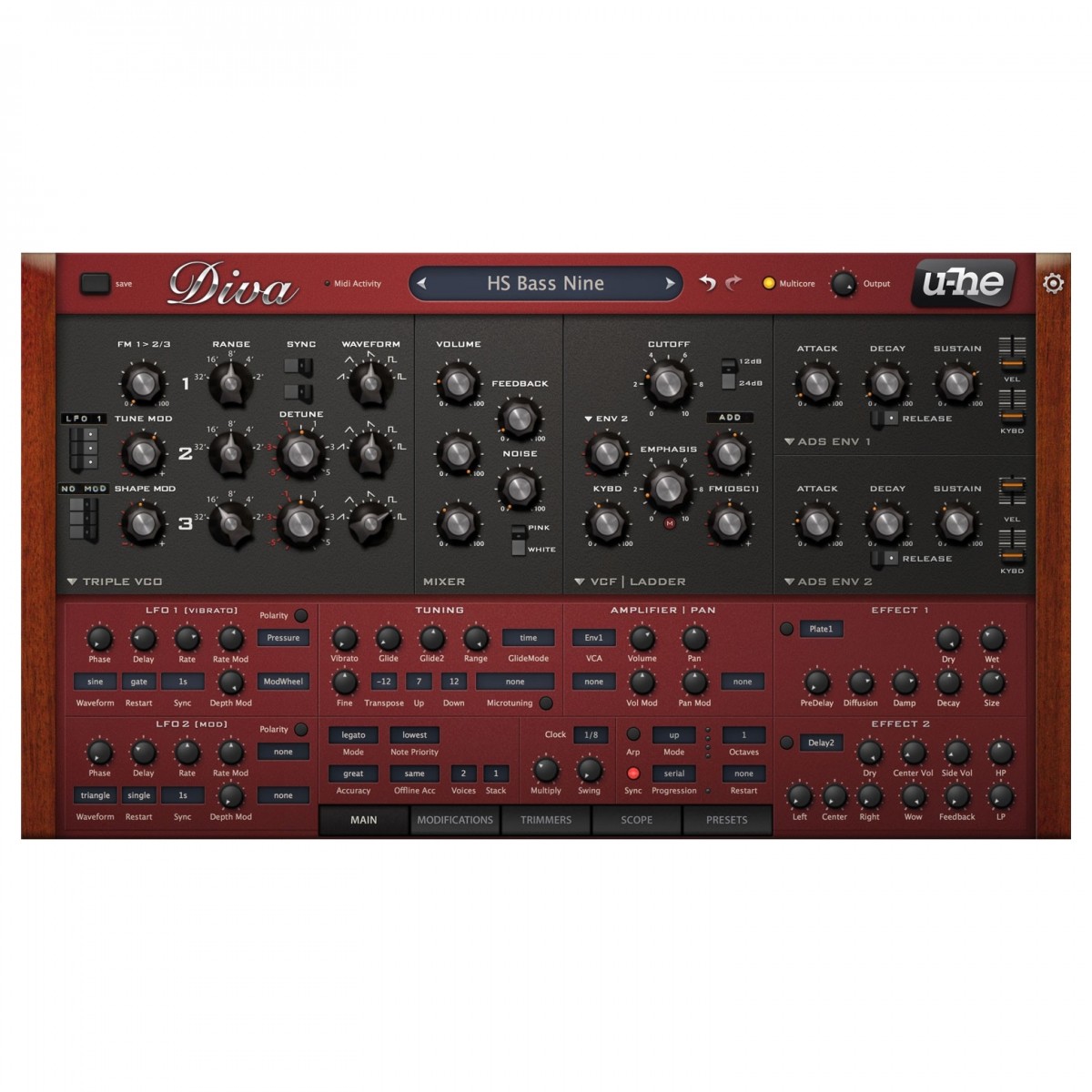 u-he Diva Virtual Analog Synthesizer