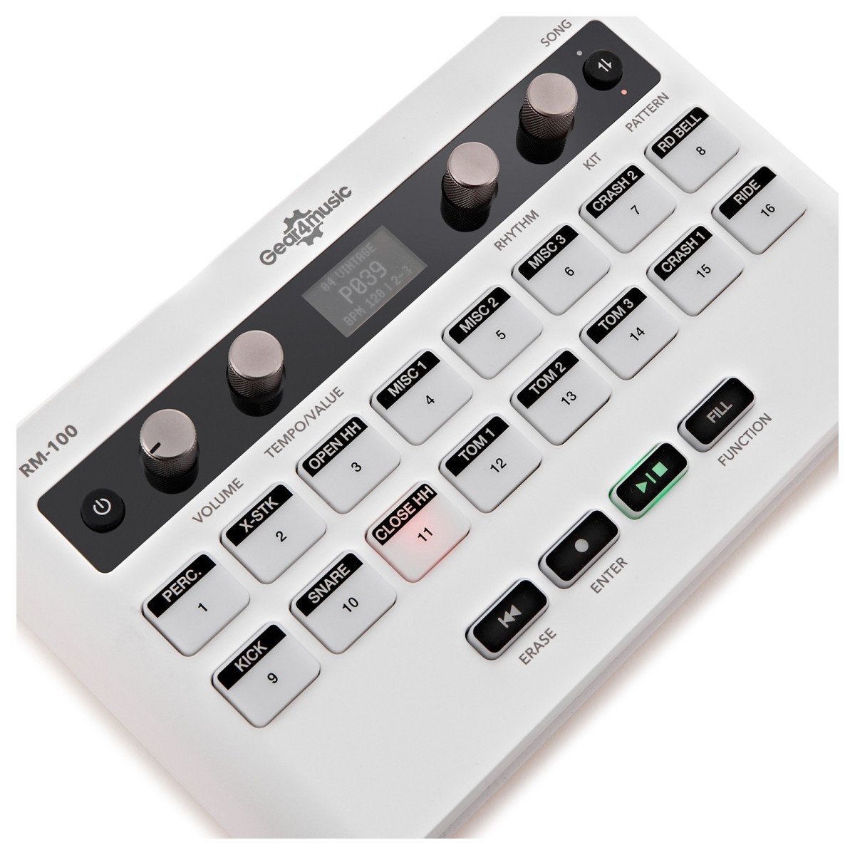 RM-100 Rhythm & Drum Machine White - Image 3