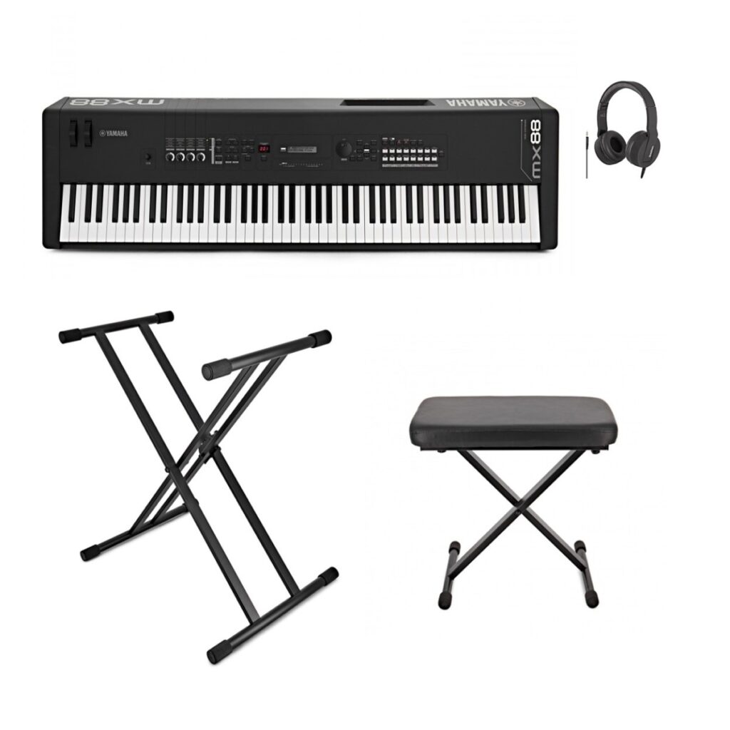 Yamaha MX88 Music Production Synthesizer Package Black