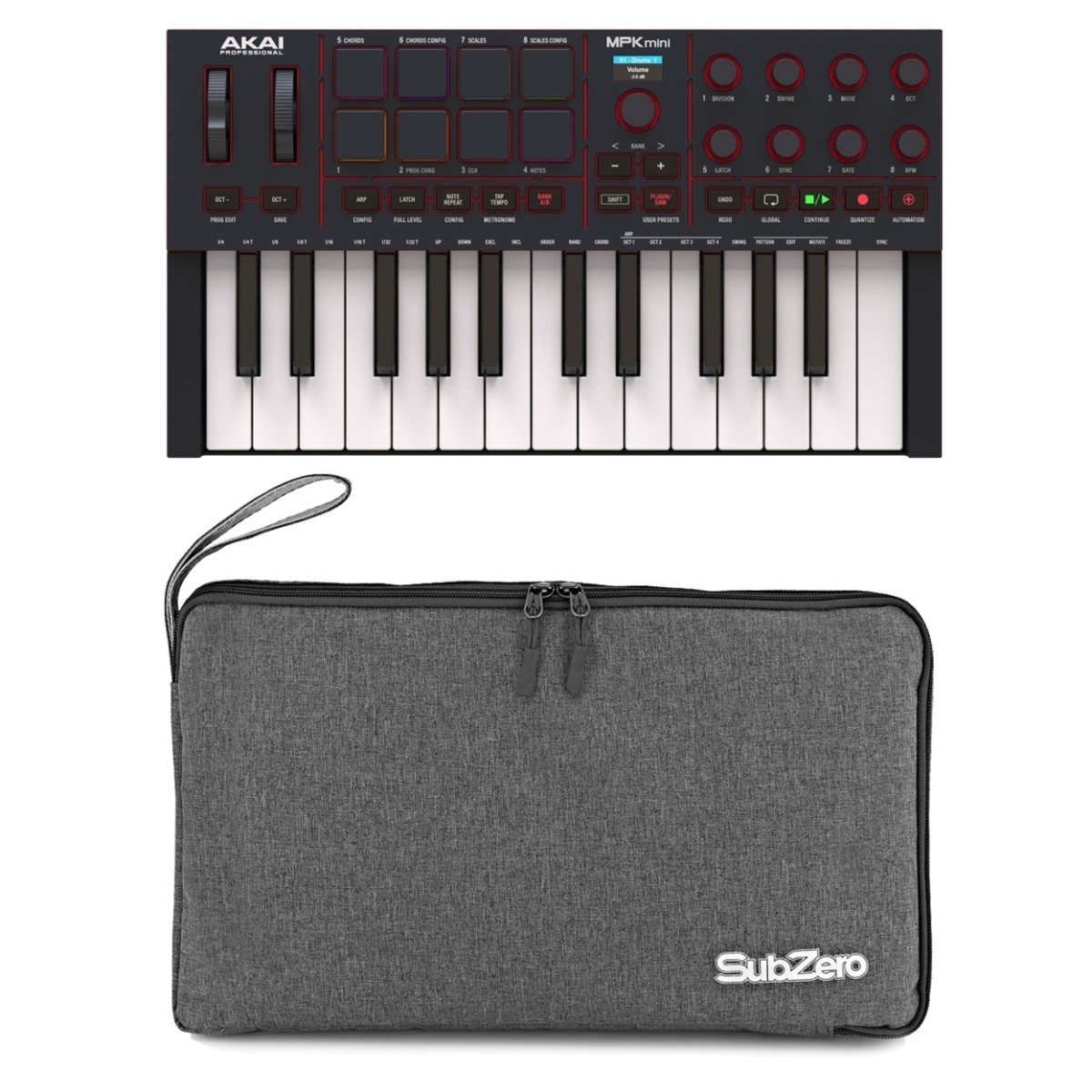 Akai Professional MPK Mini MK4 MIDI Keyboard Black with Subzero Bag - Image 1