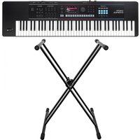 Roland Juno D-7 76 Key Portable Synthesizer with Stand