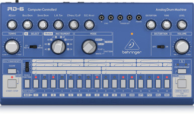 Behringer RD-6-BU Classic Analog Drum Machine in Dark Blue