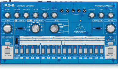 Behringer RD-6-BB Classic Analog Drum Machine in Blue