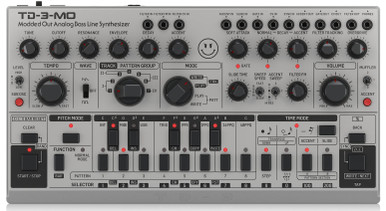 B Stock : Behringer TD-3-MO-SR Modded Out Analogue Bass Line Synthesizer in Silver - 016