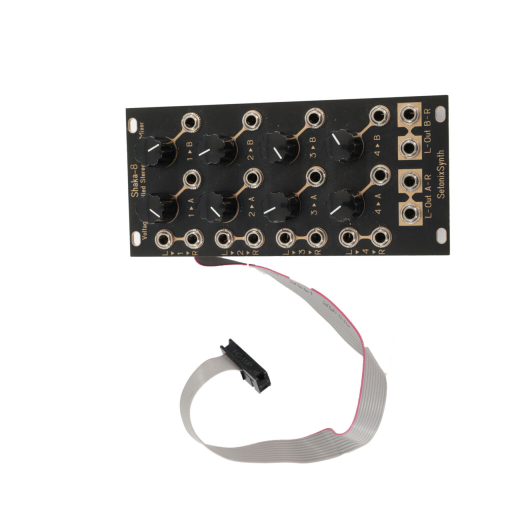 Second Hand SetonixSynth Shaka-8 VC Stereo Matrix Mixer Eurorack Module 812