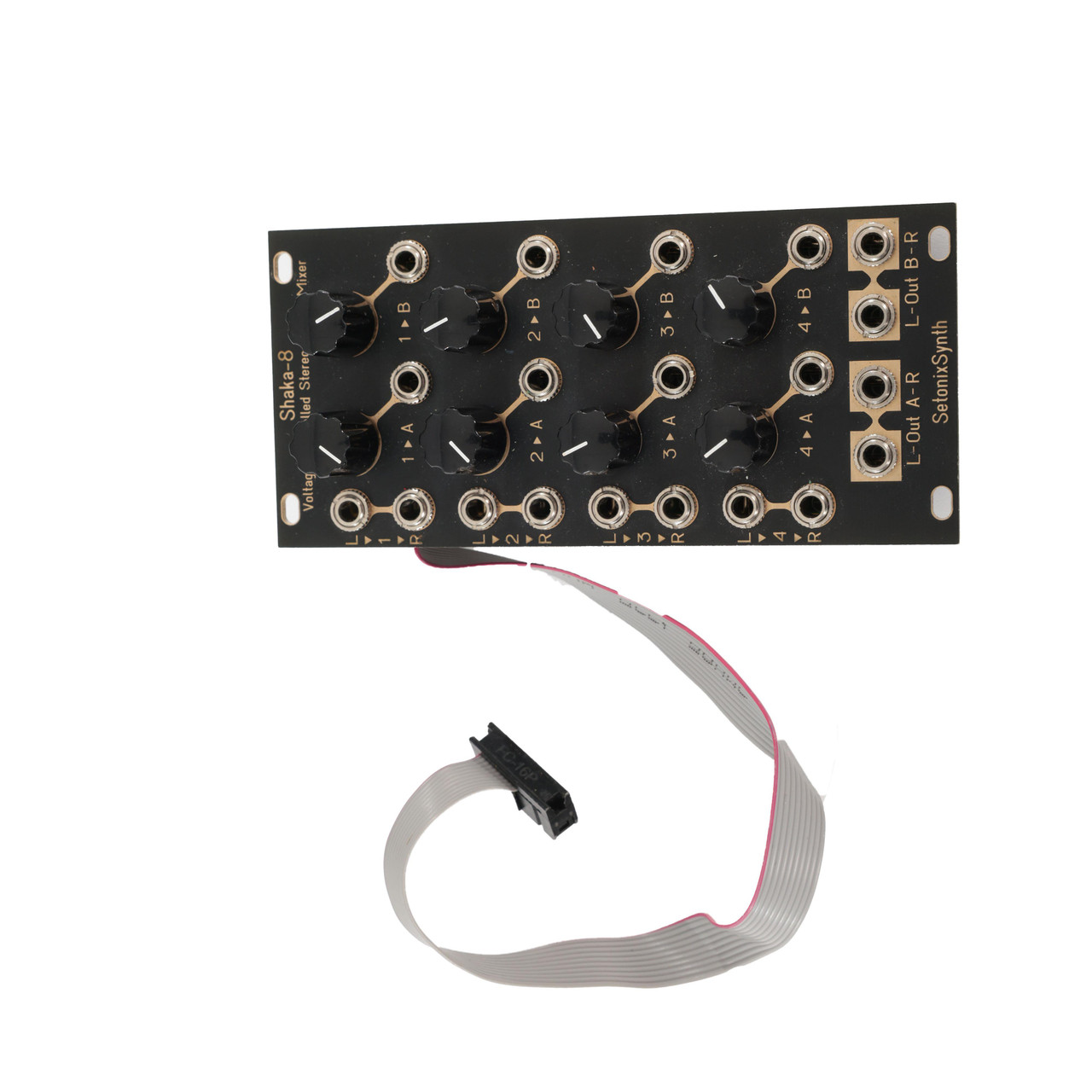 Second Hand SetonixSynth Shaka-8 VC Stereo Matrix Mixer Eurorack Module 812 - Image 2