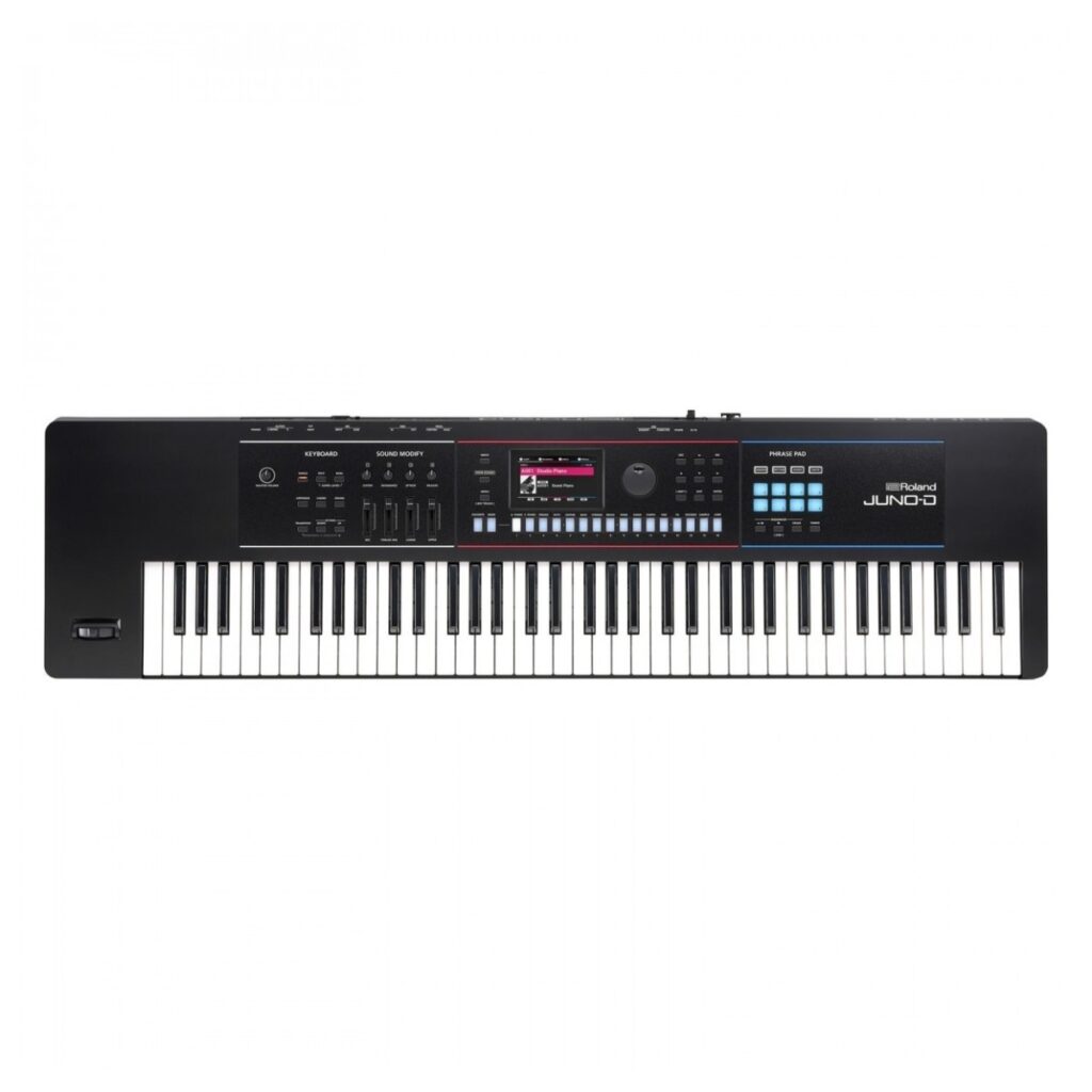 Roland Juno D-6 61 Key Portable Synthesizer Bundle