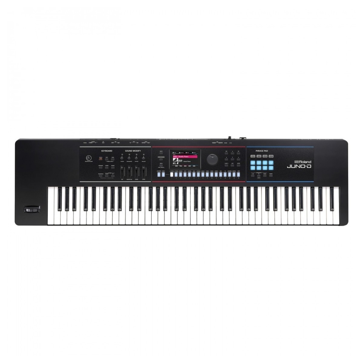Roland Juno D-7 76 Key Portable Synthesizer Bundle