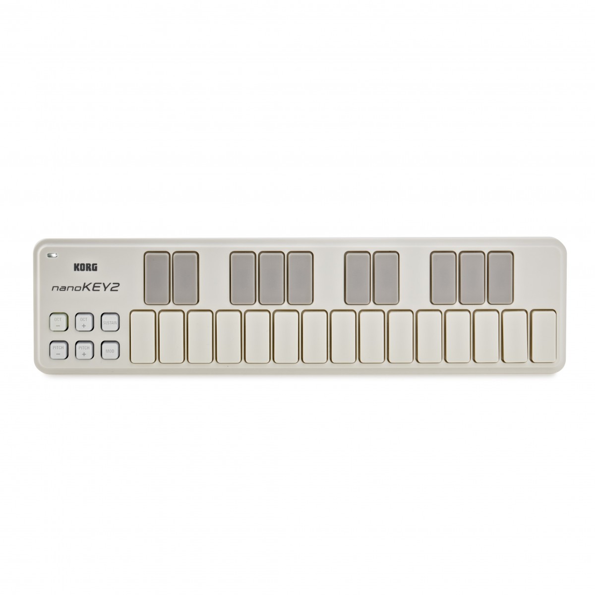 Korg nanoKEY2 USB MIDI Controller White - Image 1