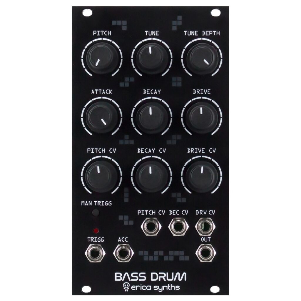 Erica Synths Bass Drum Black (14HP)