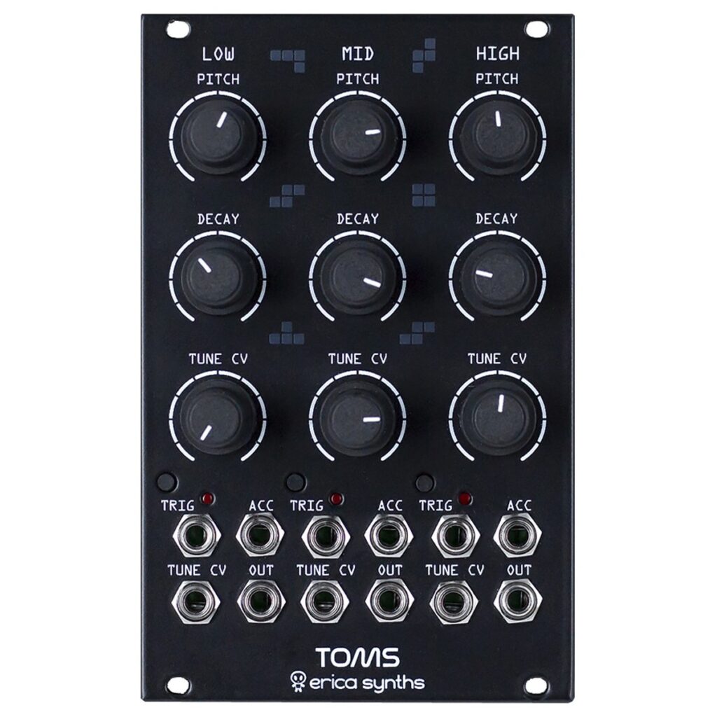 Erica Synths Toms Black (16HP)