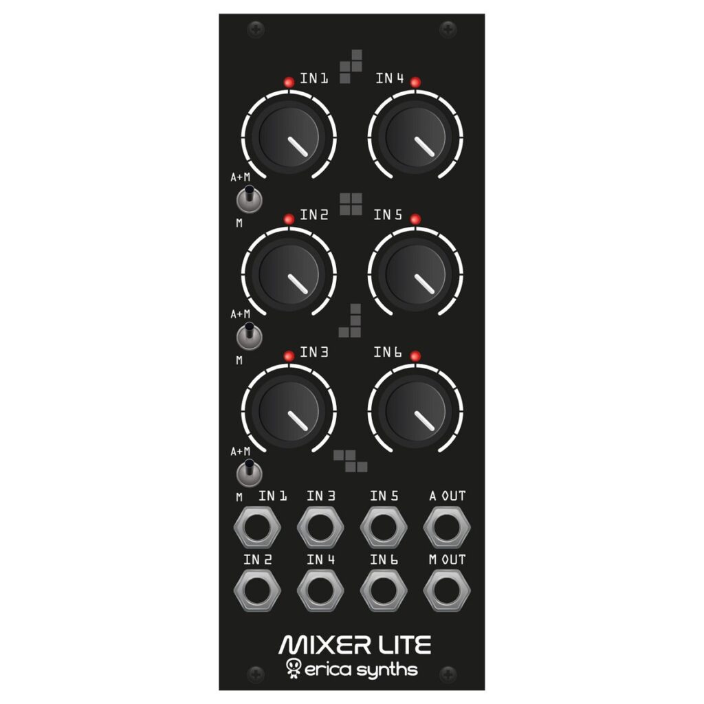 Erica Synths Drum Mixer Lite Black (10HP)