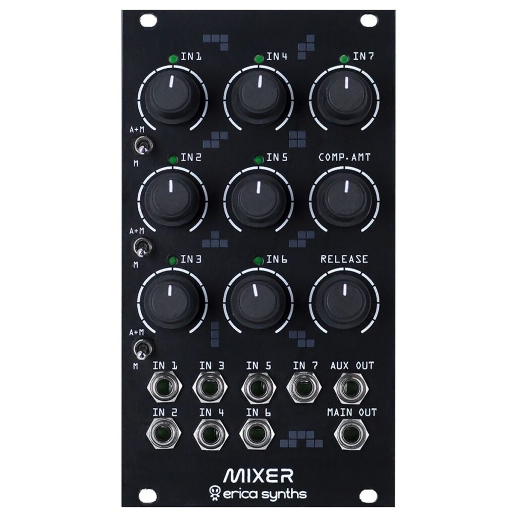 Erica Synths Drum Mixer Black (14HP)