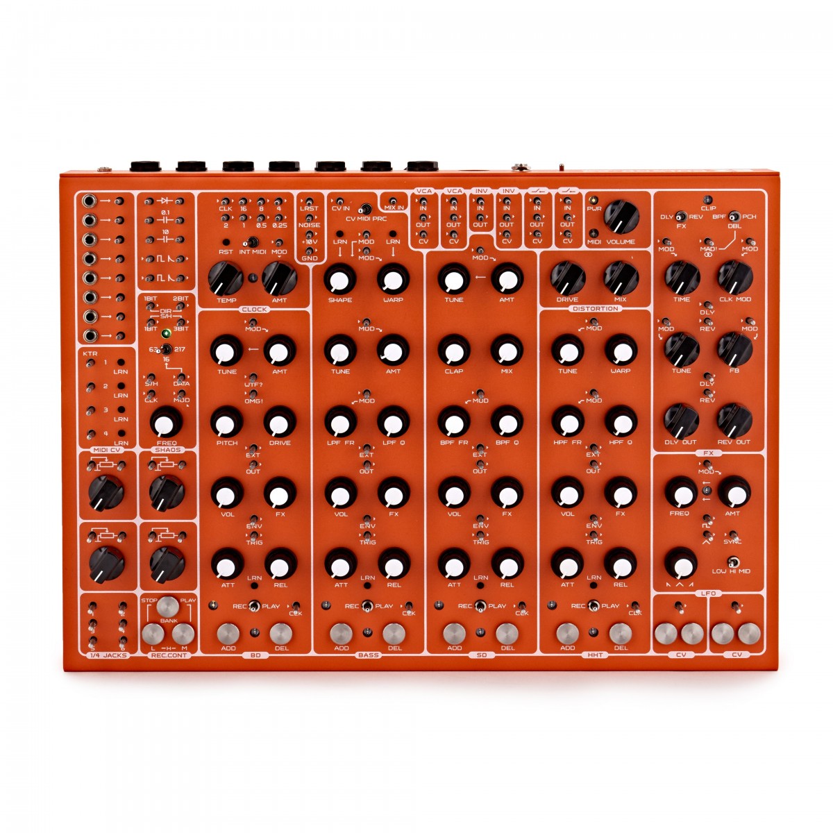SOMA Laboratory PULSAR-23 Organismic Drum Machine Orange (Turret) - Image 1
