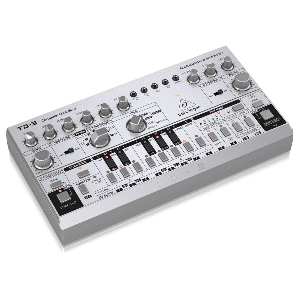 Behringer TD-3-SR Analog Bass Line Synthesizer Silver