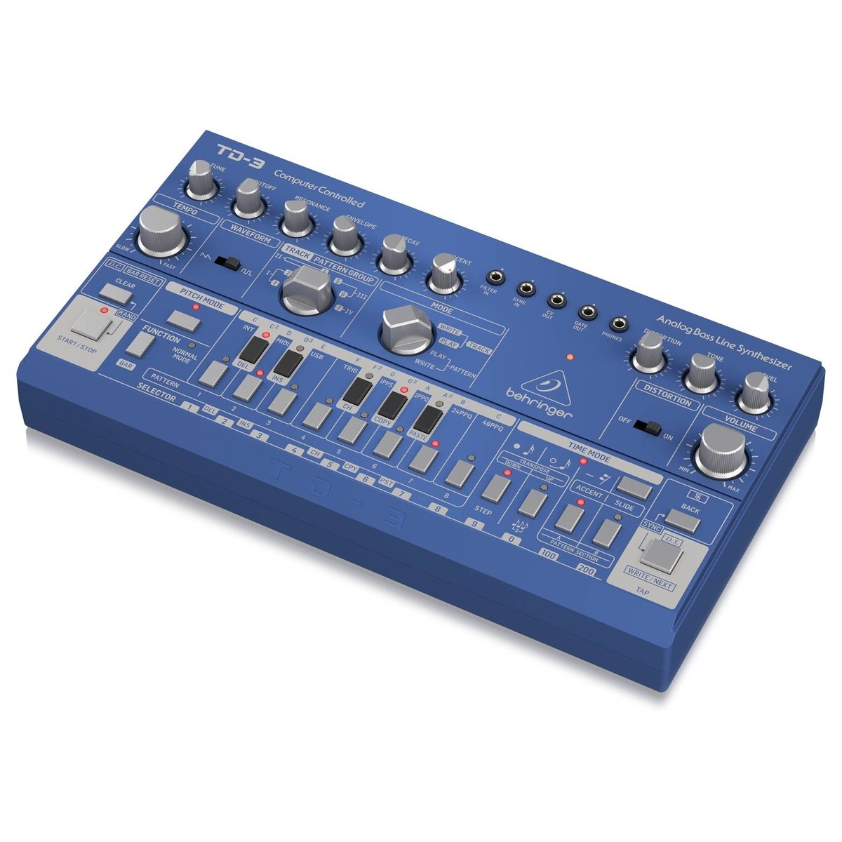 Behringer TD-3-BU Analog Bass Line Synthesizer Blue - Image 2