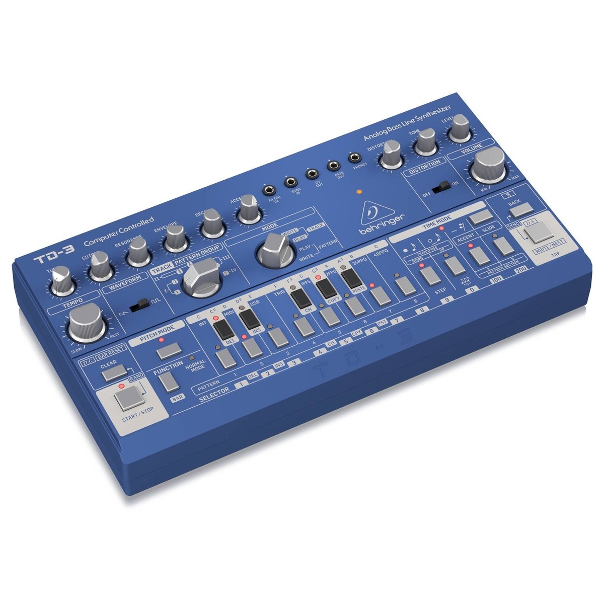 Behringer TD-3-BU Analog Bass Line Synthesizer Blue - Image 4