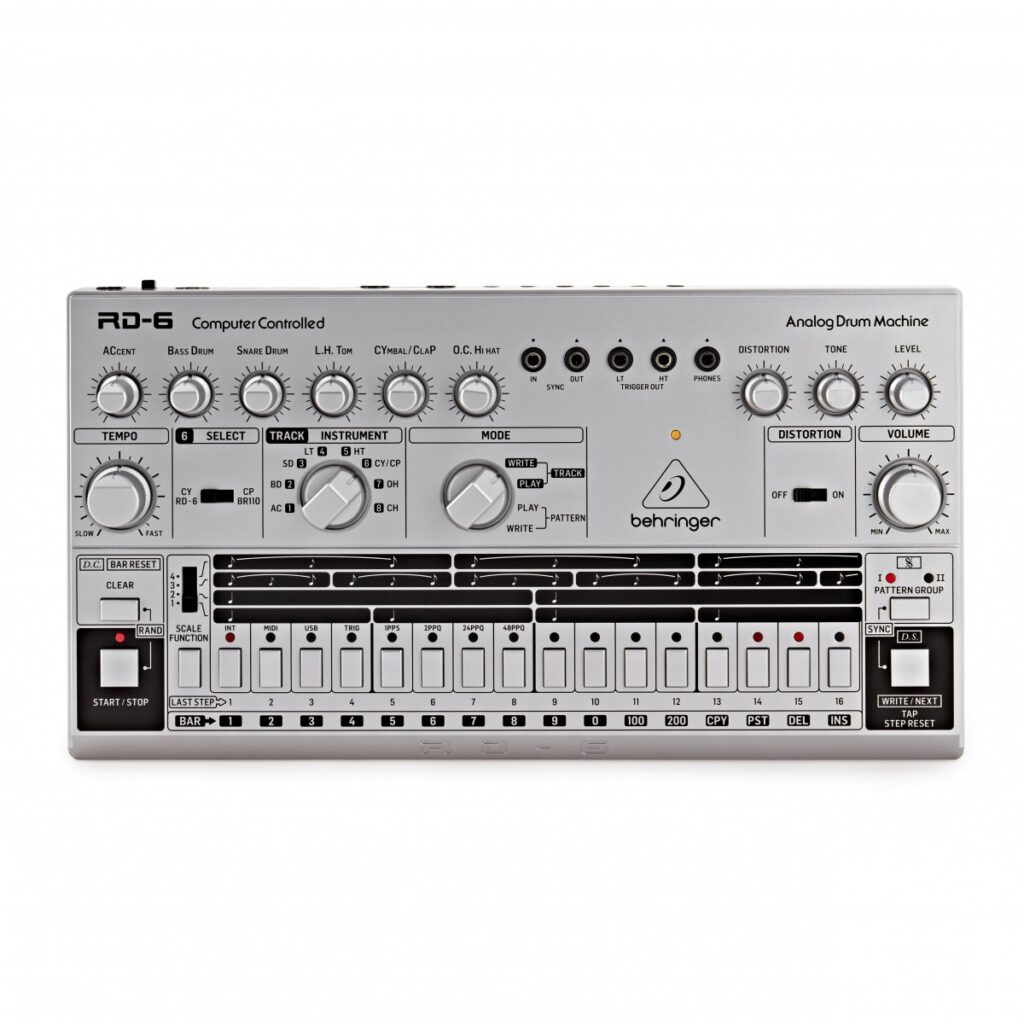 Behringer RD-6 Drum Machine Silver