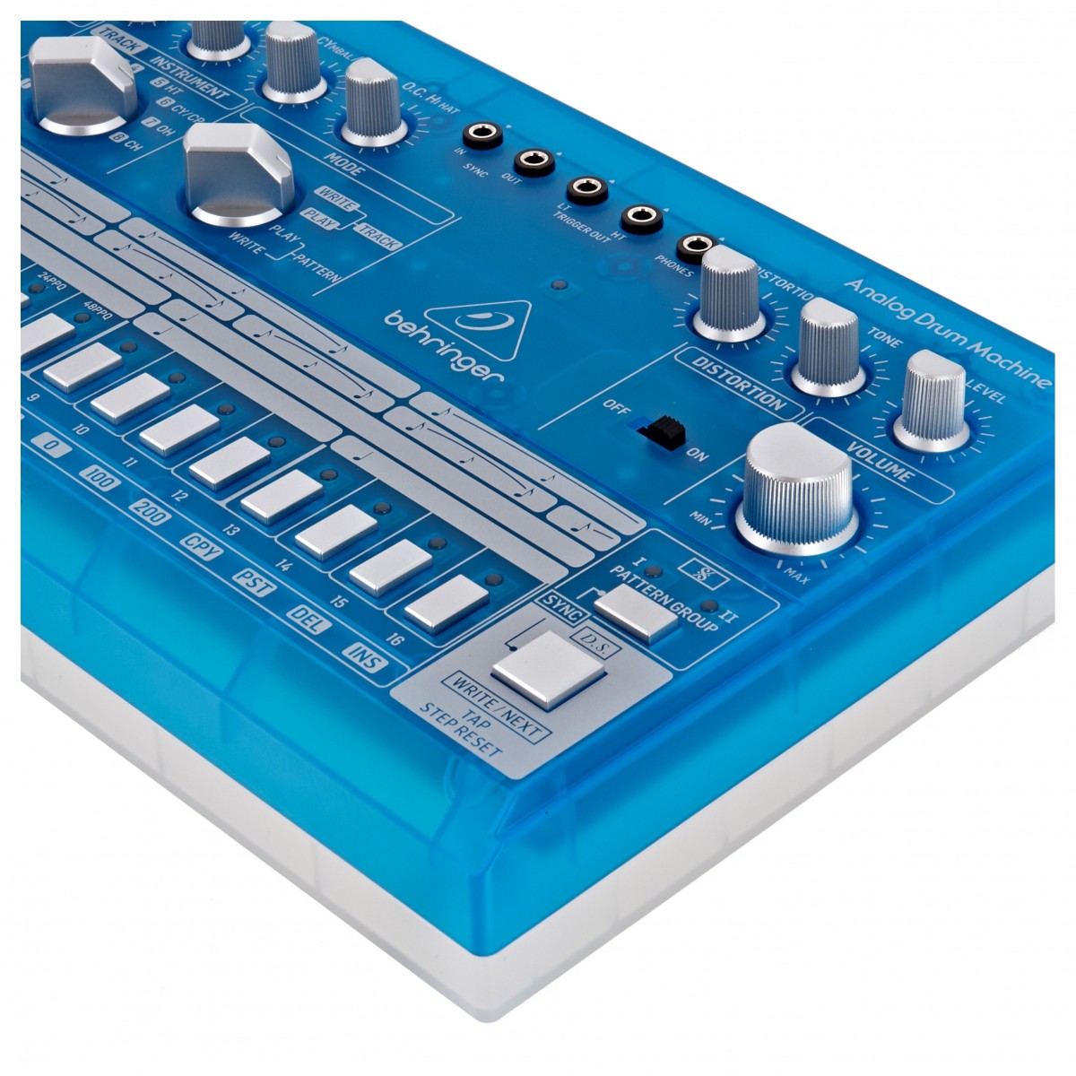 Behringer RD-6 Drum Machine Transparent Blue - Image 3