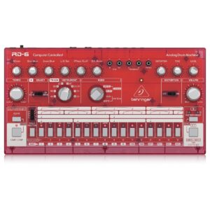 Behringer RD-6 Drum Machine Transparent Red - Image 1