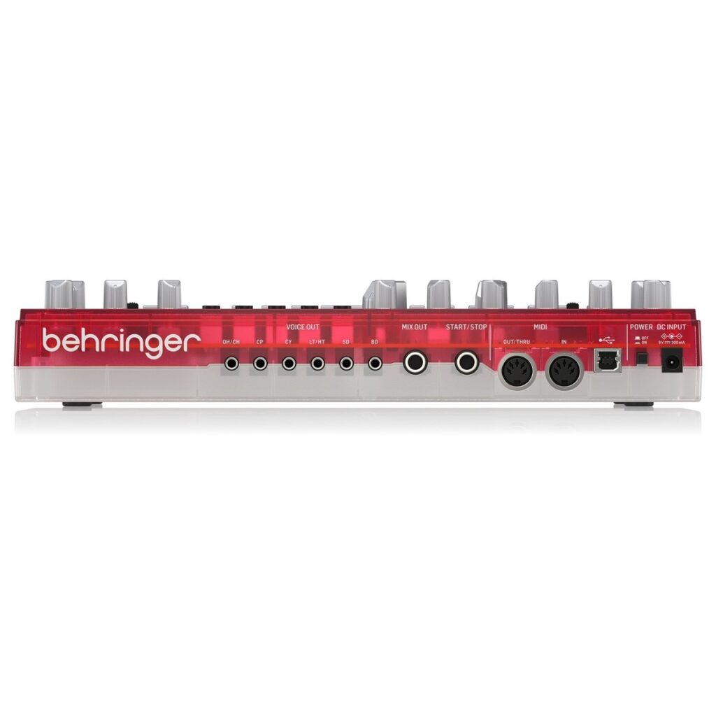 Behringer RD-6 Drum Machine Transparent Red
