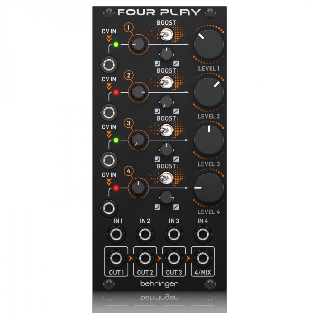 Behringer FOUR PLAY Quad Voltage Controlled Amplifiers & Mixer Module