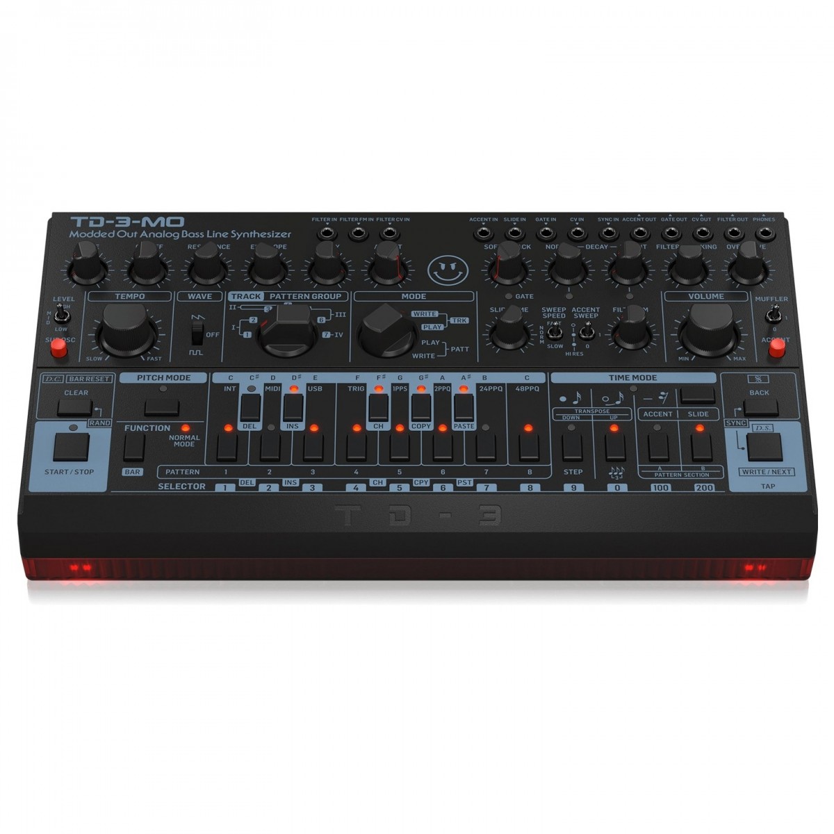 Behringer TD-3-MO Modded Out Analogue Bass Line Synthesizer Black - Image 2
