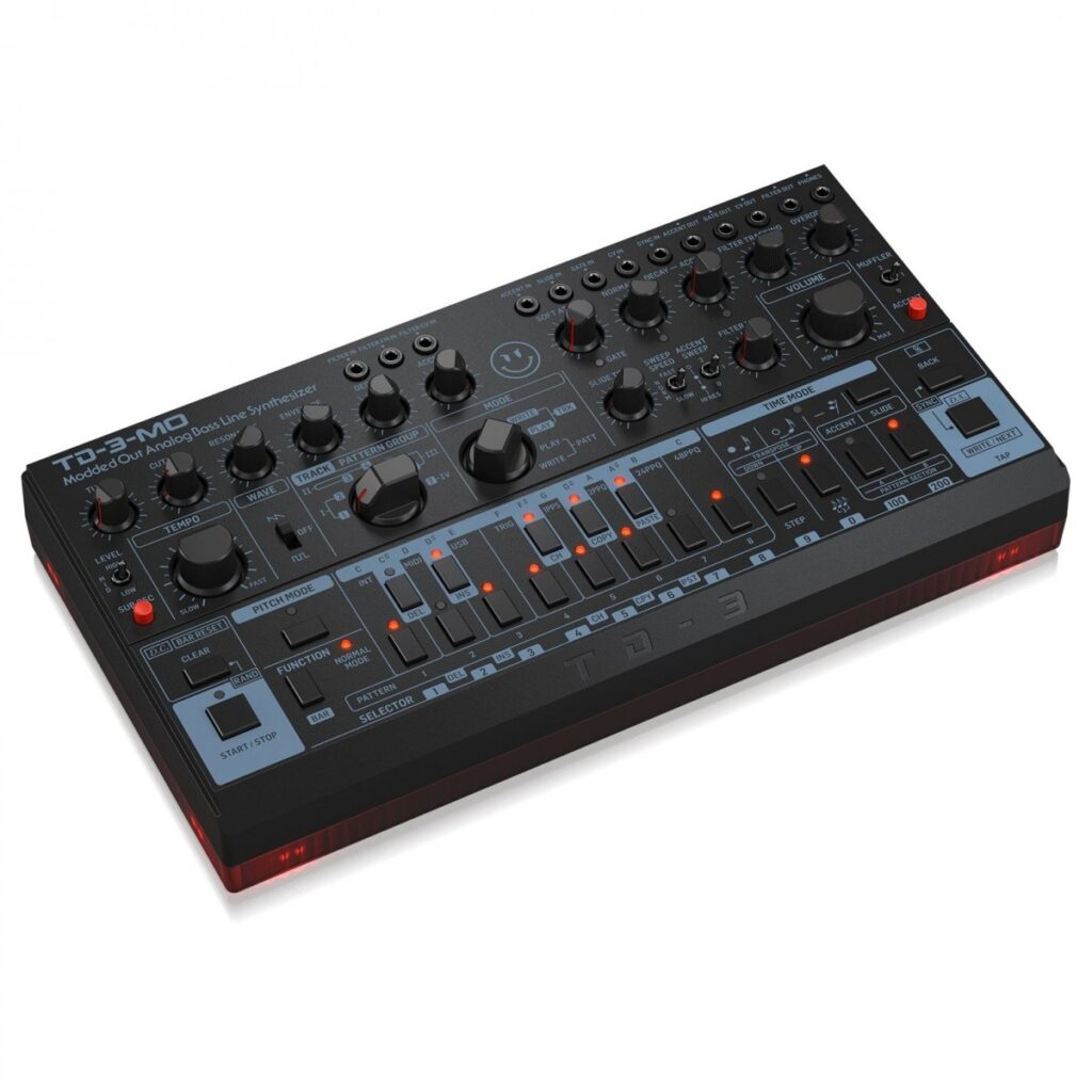 Behringer TD-3-MO Modded Out Analogue Bass Line Synthesizer Black