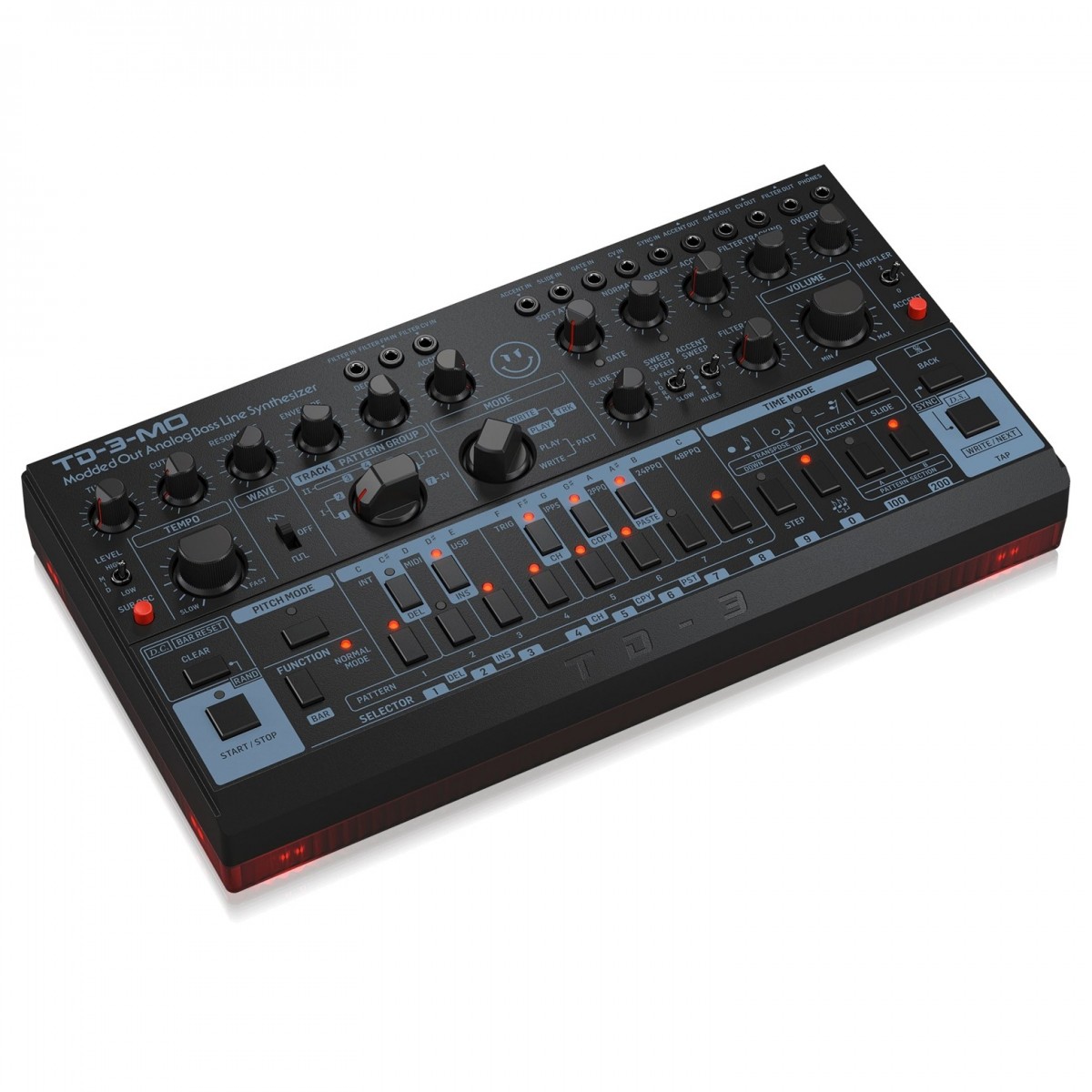 Behringer TD-3-MO Modded Out Analogue Bass Line Synthesizer Black - Image 3