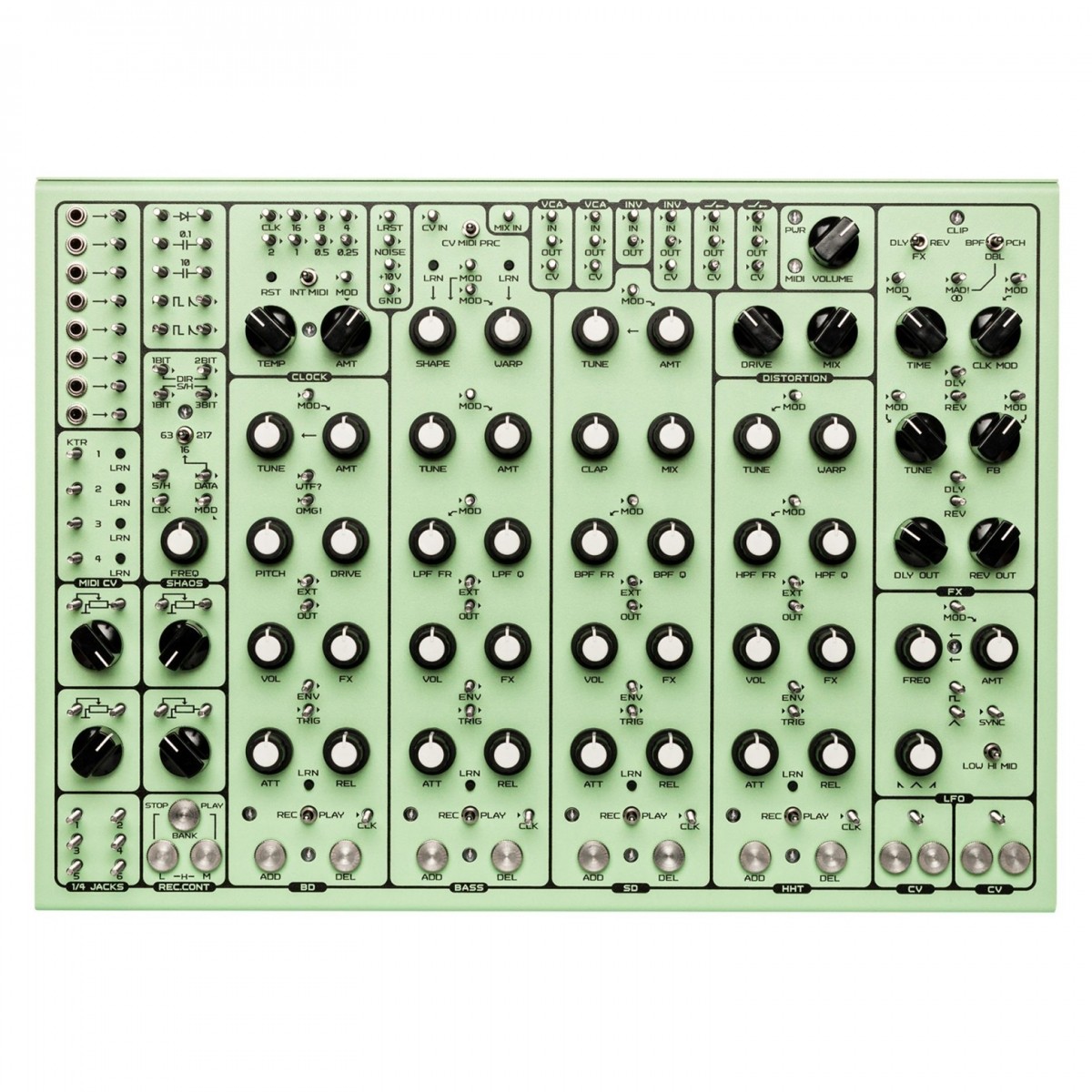 SOMA Laboratory PULSAR-23 Organismic Drum Machine Green (Screw) - Image 1