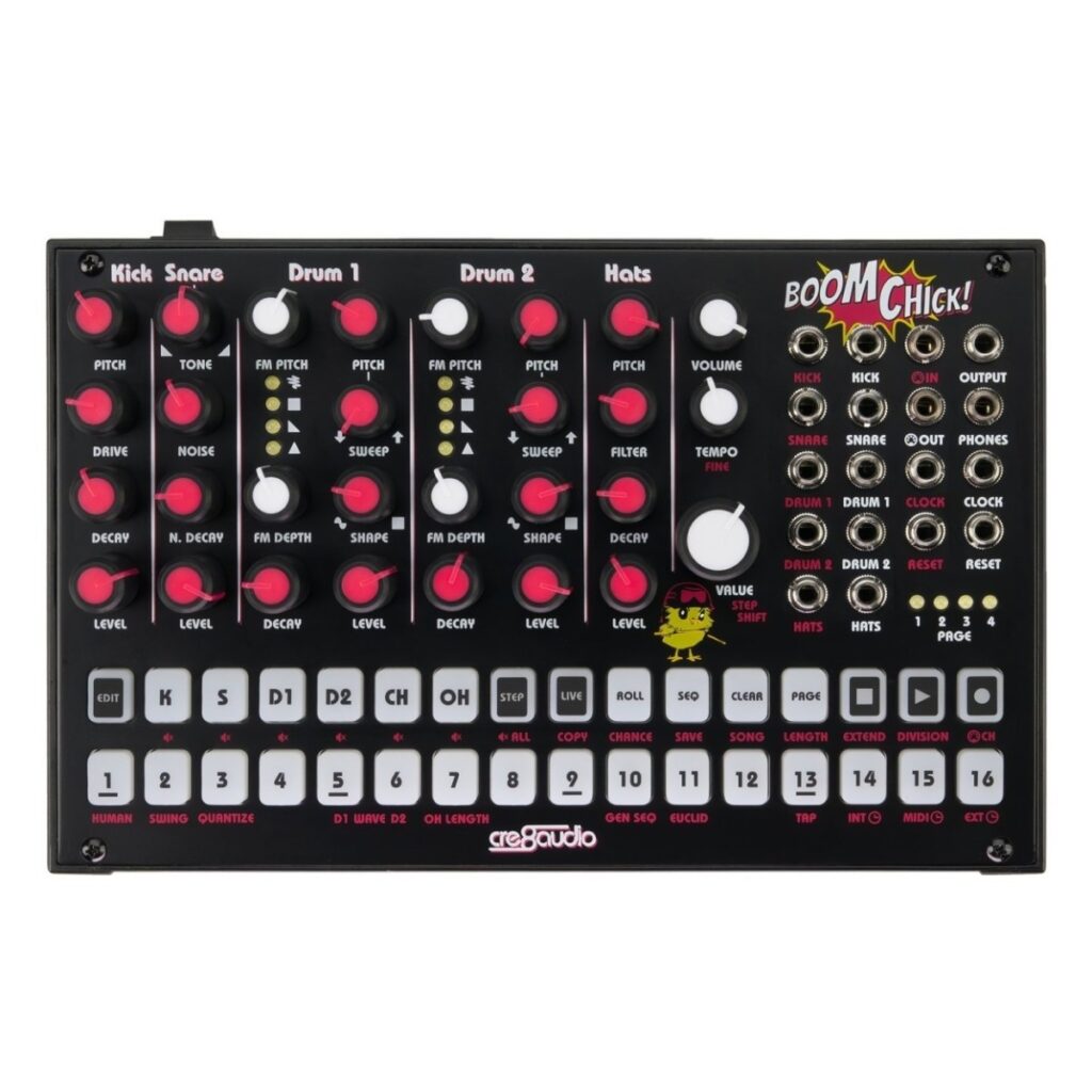 Pittsburgh Modular Voltage Lab 2 with the Cre8audio Boom Chick Drum Machine