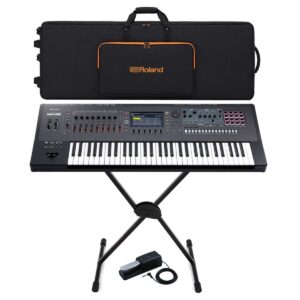 Roland Fantom-6 EX 61-Key Synthesizer Keyboard Bundle
