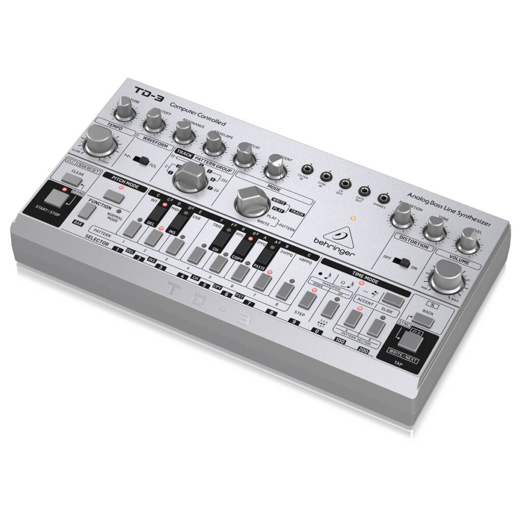 Behringer TD-3-SR Analog Bass Line Synthesizer Silver