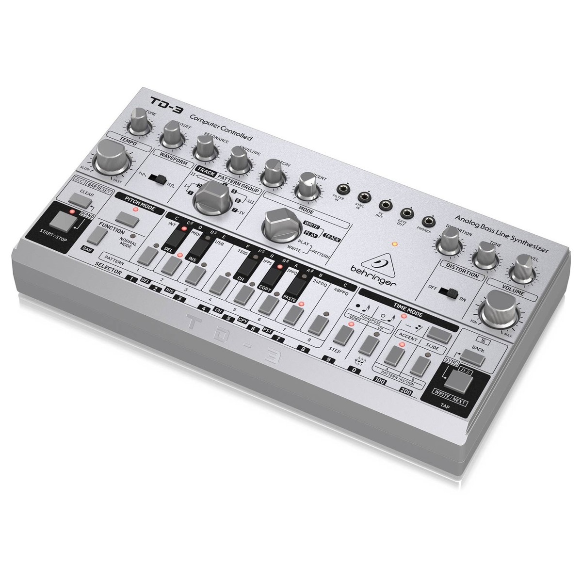 Behringer TD-3-SR Analog Bass Line Synthesizer Silver - Image 2